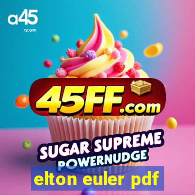 elton euler pdf